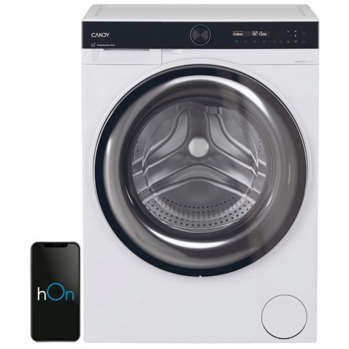 Пералня със сушилня Candy BWS 4128B8-S, 12кг пране, 8кг сушене, бял, 63.6x60x85см