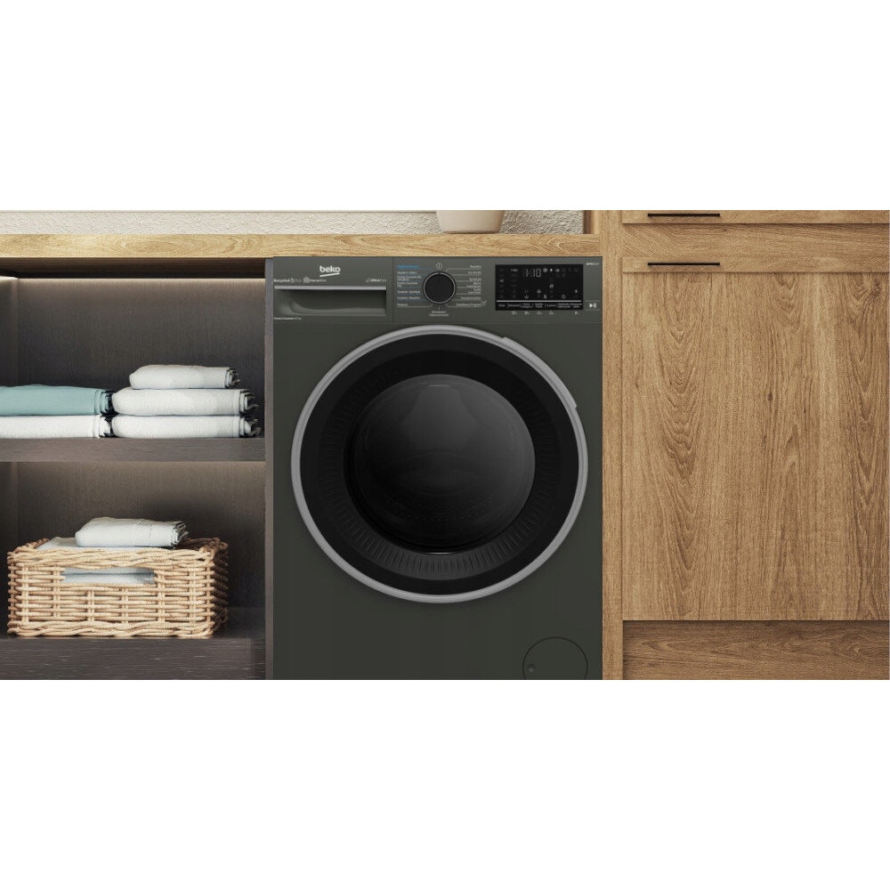 Masina de spalat rufe si uscat BEKO B5DFT584427MPB, 8kg spalare, 5kg uscare, gri, 53.8x60x84.5cm
