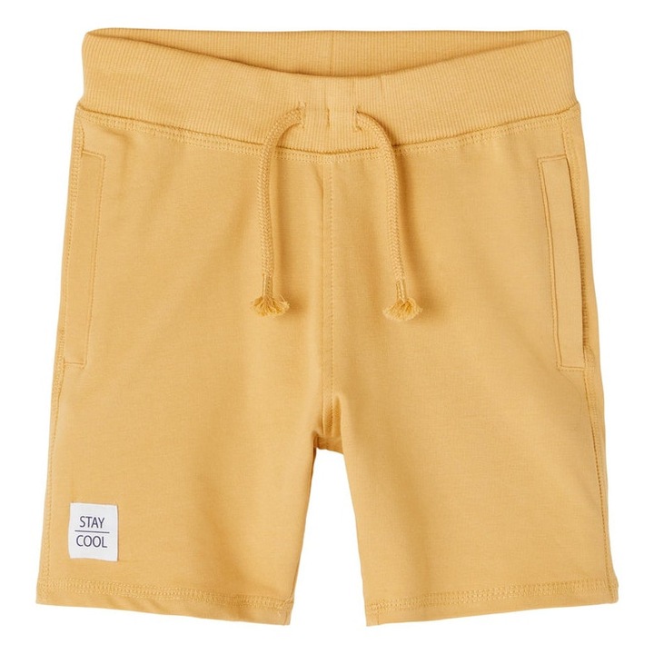 Pantaloni scurti bumbac organic Name It James, Galben