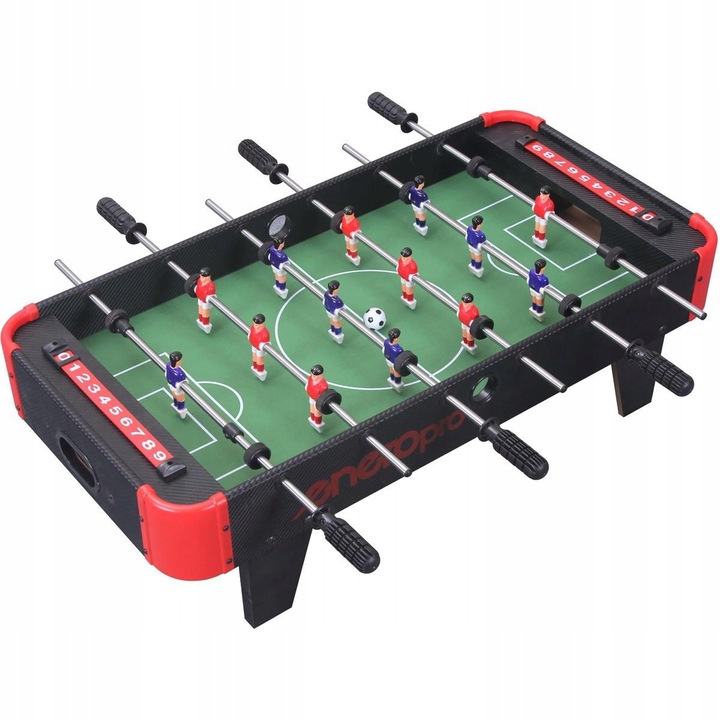 Маса за футбол ENERO PRO, 83x41,5x23,5см, черна, комплект с 2 топки