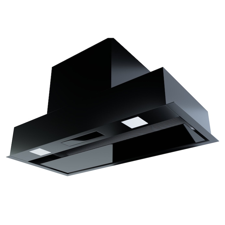 Hota perete Kernau KCH 4892 B BLDC 740 m3/h LED neagra 90cm, 4 viteze, control tactil