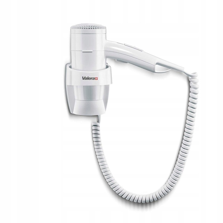 Сешоар Valera Super 1600W, 2 настройки на потока, 3 настройки на температурата, бял цвят, монтаж на стена