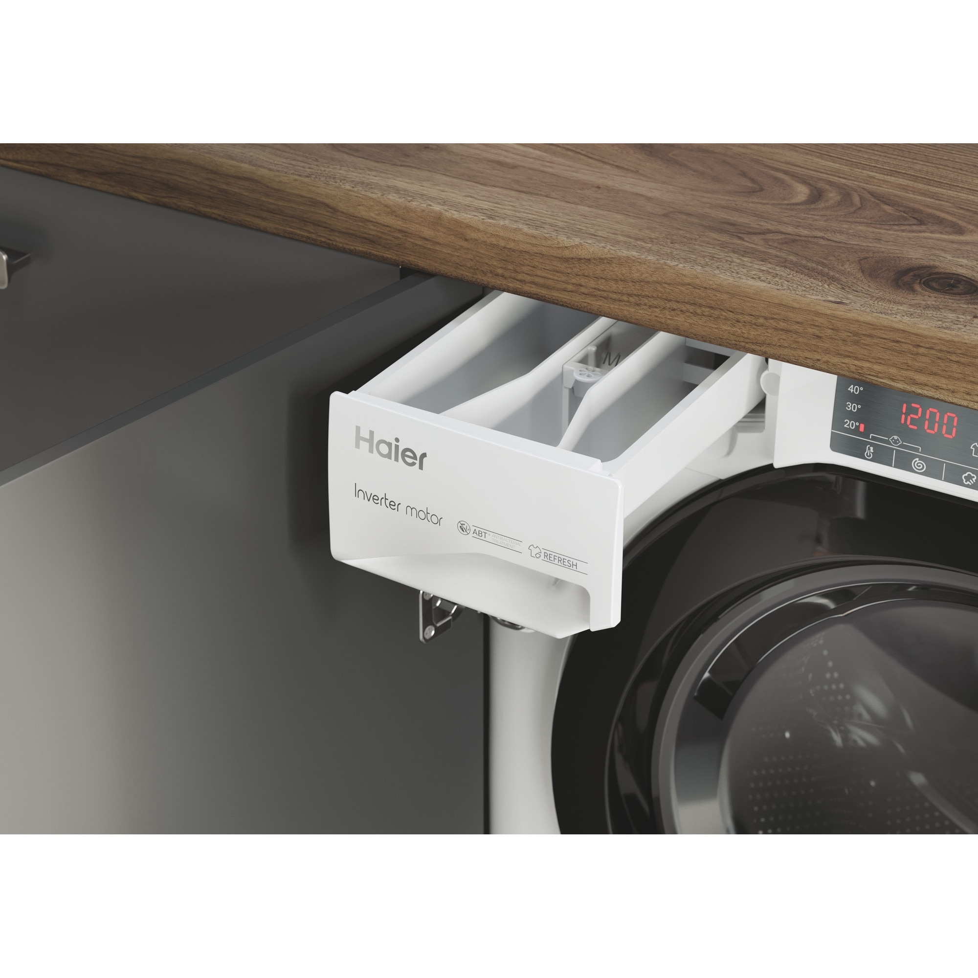 Pralko-suszarka Haier HWDQ90B416FWB-S, 9 kg, 5 kg, 53x60x82cm, alb