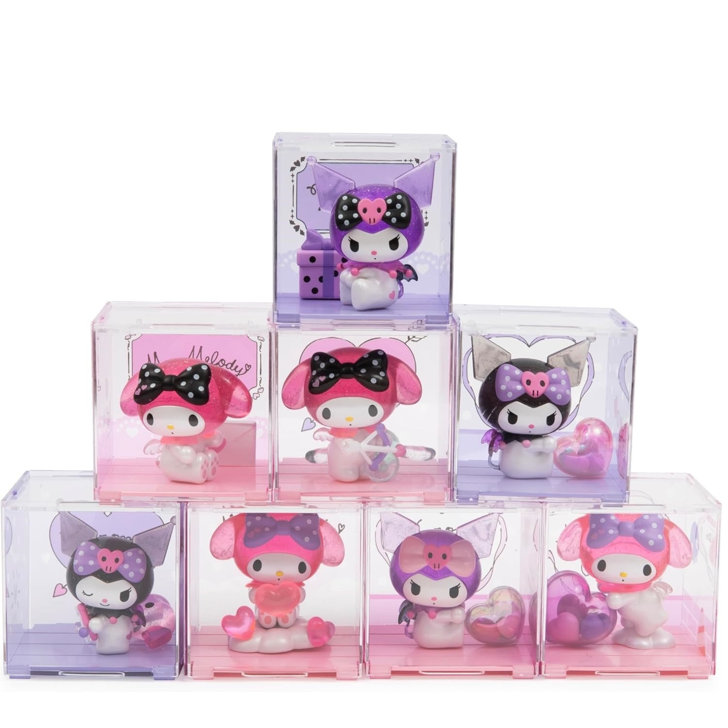 Figurina surpriza Hello Kitty - Kuromi & My Melody Love Story