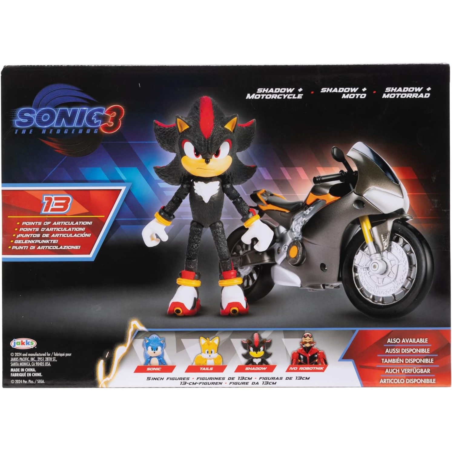 Set de joaca Sonic 3 - Shadow pe motocicleta - eMAG.ro