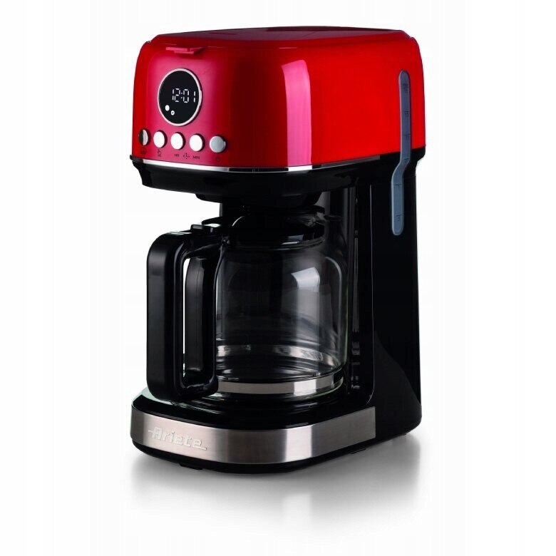 Cafetiera Ariete Moderna 1396/00, 1,5L, rosu, capacitate 15 cesti