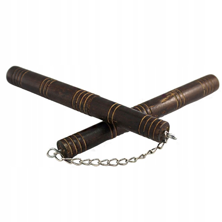 Nunceag autoaparare de Lemn cu Prindere Lant, 24 cm, Maro, Dalimag