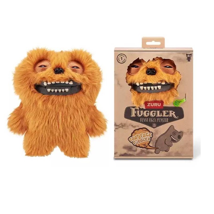 Jucarie de plus Fuggler, 22cm, galben, dinti umani, set de colectie