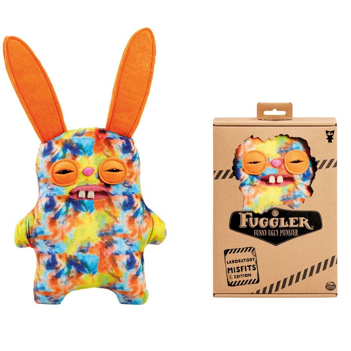 Jucarie de plus Fuggler, iepure nebun, 22cm, multicolor