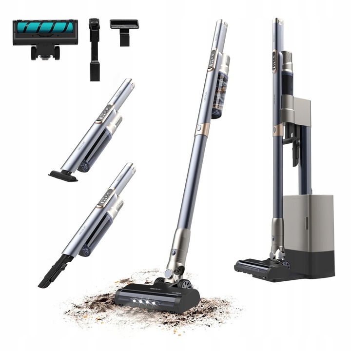 Вертикална прахосмукачка Scoba 2100 Station, 210W, 20kPa, безжична, 1.55кг, със станция за самоизпразване