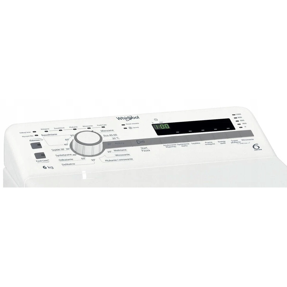 Masina de spalat rufe Whirlpool, 6 kg, 1000 rpm, alb, 60x40x90 cm