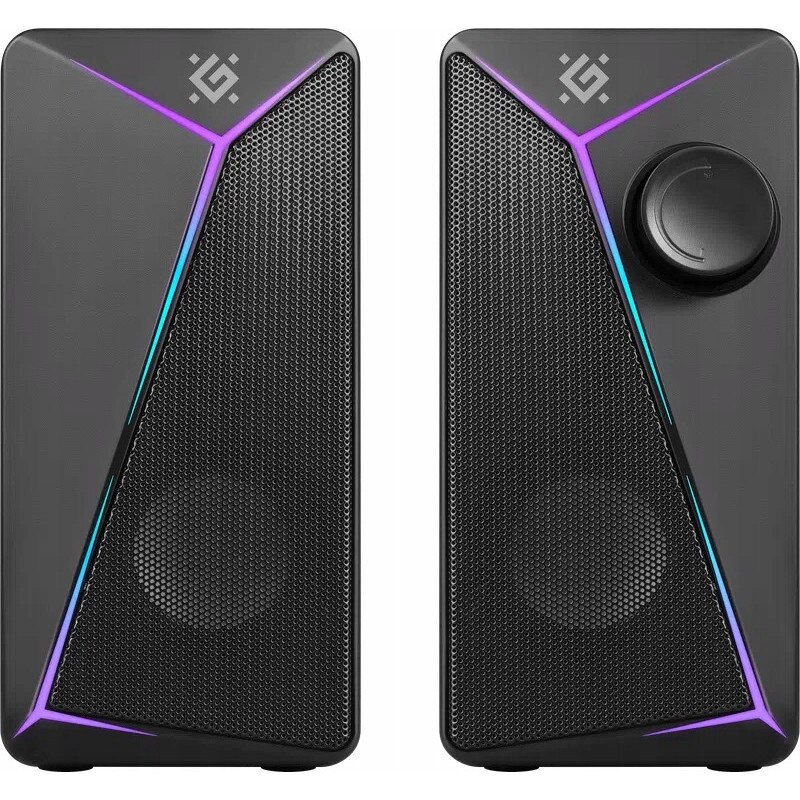 Boxe PC Defender J5 2.0, 6W, USB, iluminare LED, 90Hz-20kHz, set - eMAG.ro