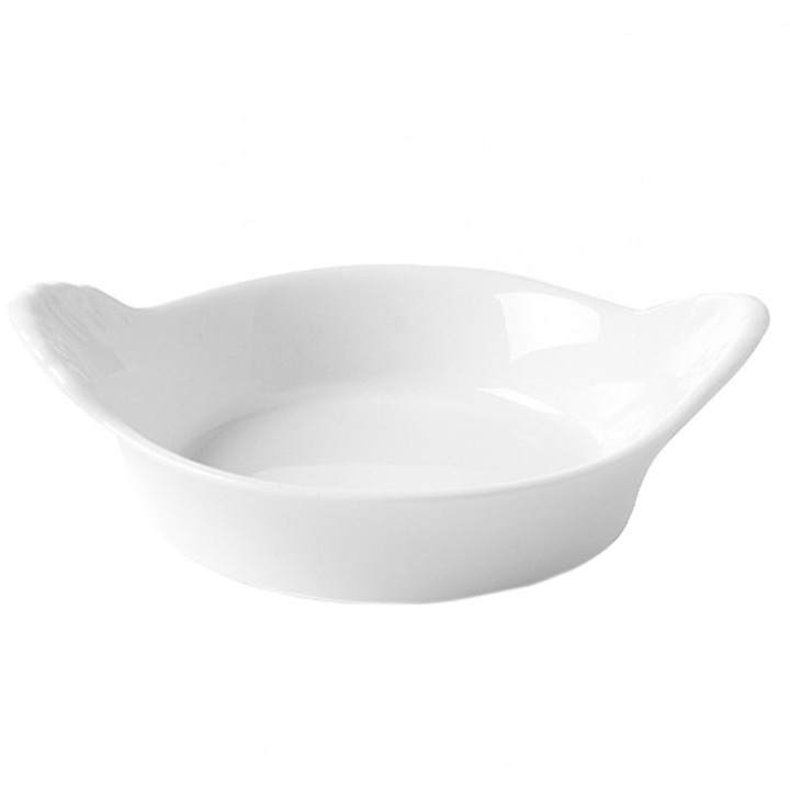 Vas aperitive Hendi, model Huevo, portelan dur, set 6 buc., Ø6,5x(H)1,5 cm