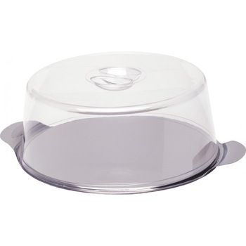 Platou tort cu capac Hendi, otel inoxidabil/plastic SAN, Ø30x(H)11 cm Platou tort cu capac Hendi, otel inoxidabil/plastic SAN, Ø30x(H)11 cm