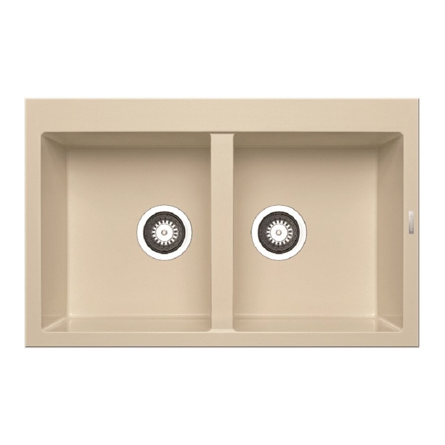 Chiuveta bucatarie Pyramis ALAZIA, 790x500mm, adancime 200mm, montare pe blat, Pyragranite Mocha