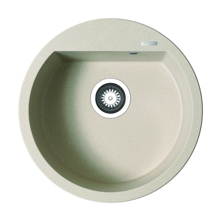 Chiuveta bucatarie Pyramis ALAZIA, 510mm, adancime 200mm, montare pe blat, Pyragranite Beige