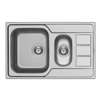 Chiuveta bucatarie Pyramis ATHENA EXTRA, 790x500mm, adancime 165mm, reversibila, montare pe blat, finisaj lucios Chiuveta bucatarie Pyramis ATHENA EXTRA, 790x500mm, adancime 165mm, reversibila, montare pe blat, finisaj lucios