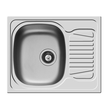 Chiuveta Bucatarie Pyramis SPARTA, 620x500mm, adancime 150mm, reversibila, montare pe blat, finisaj lucios Chiuveta Bucatarie Pyramis SPARTA, 620x500mm, adancime 150mm, reversibila, montare pe blat, finisaj lucios