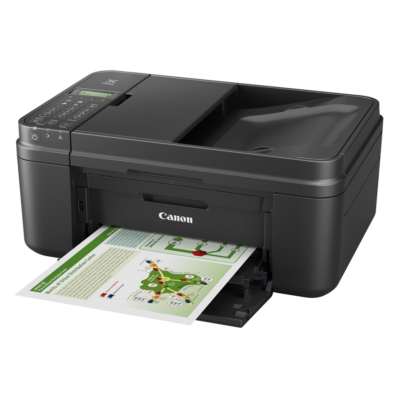 number Begging import Canon Pixma MX-495, Multifunctional Inkjet Fax, ADF, Wireless, A4, Negru -  eMAG.ro