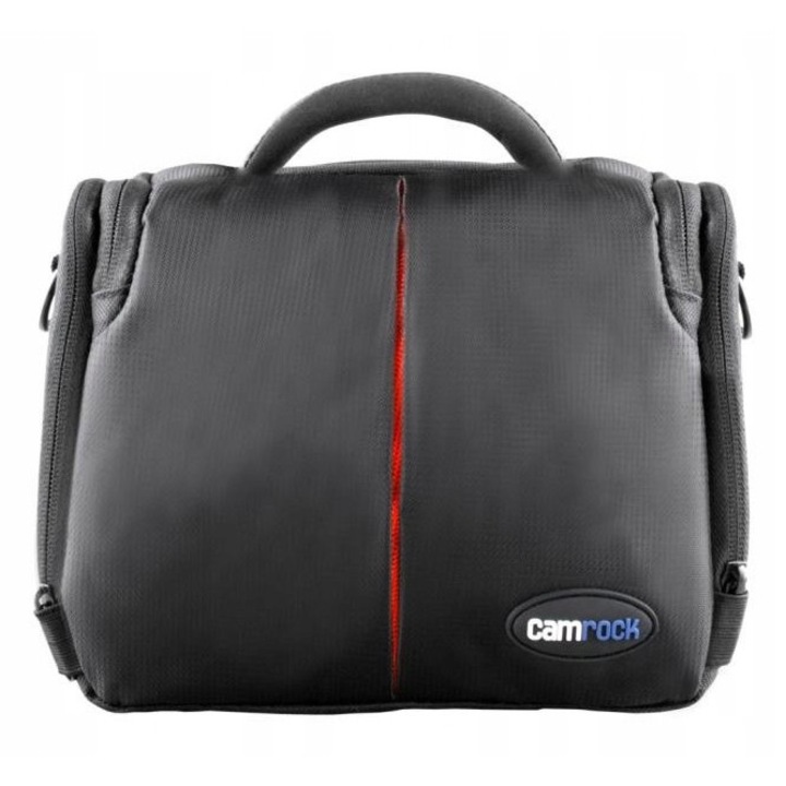 Geanta pentru aparat foto Camrock Cube R10, 17x23x11cm, 2 buzunare laterale, negru