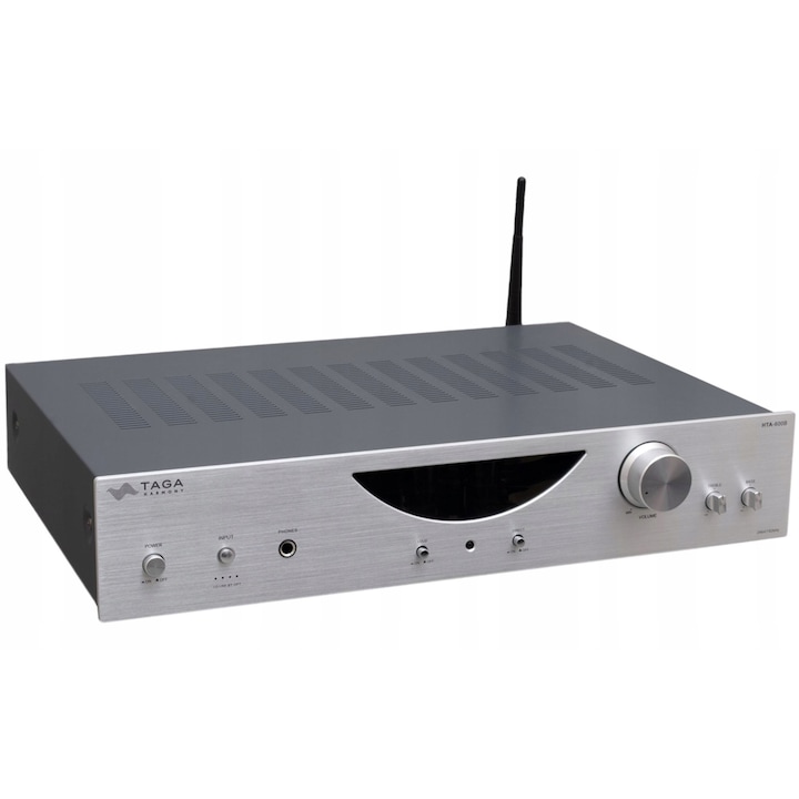 Amplificator hibrid TAGA Harmony HTA-600B 2 x 30W @ 8ohm, 2 x 50W @ 4ohm, Bluetooth, argintiu, 8.5x43x31cm