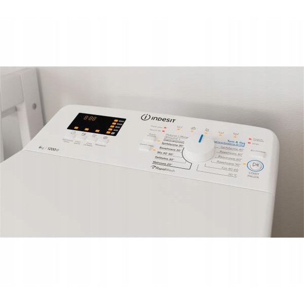 Masina de spalat rufe Indesit BTW S6240P, 6kg, 1200rpm, alb, 60x40x90cm