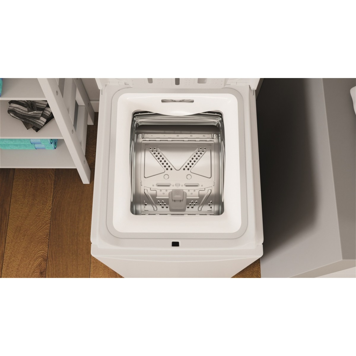 Masina de spalat rufe Indesit BTW S6240P, 6kg, 1200rpm, alb, 60x40x90cm
