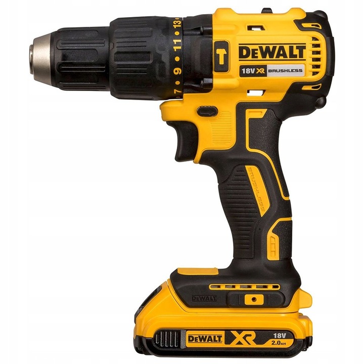Masina de gaurit si insurubat DeWalt DCD778D2T, 18V, 2 Ah, 65 Nm, cu acumulatori Li-Ion