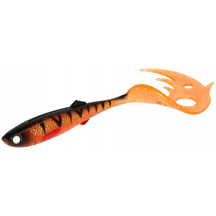 Műcsali Mikado Sicario Pike Tail 24cm, Orange Perch, Ripper, Twister