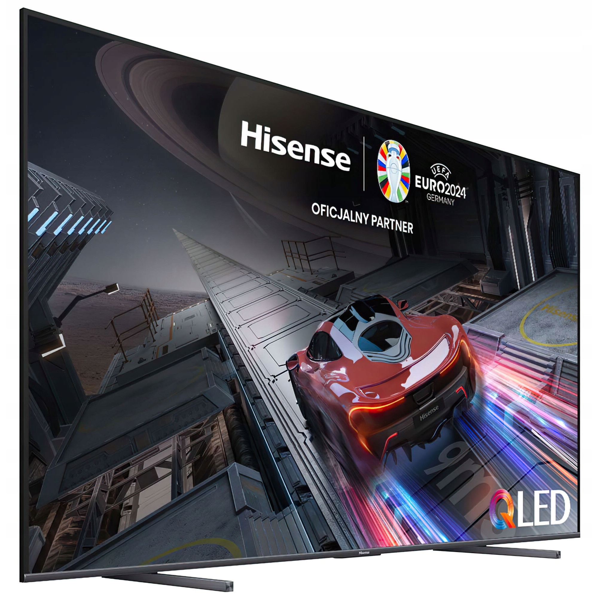 Televizor QLED Hisense 100'' 4K HDR10 144Hz, gri închis, Smart TV