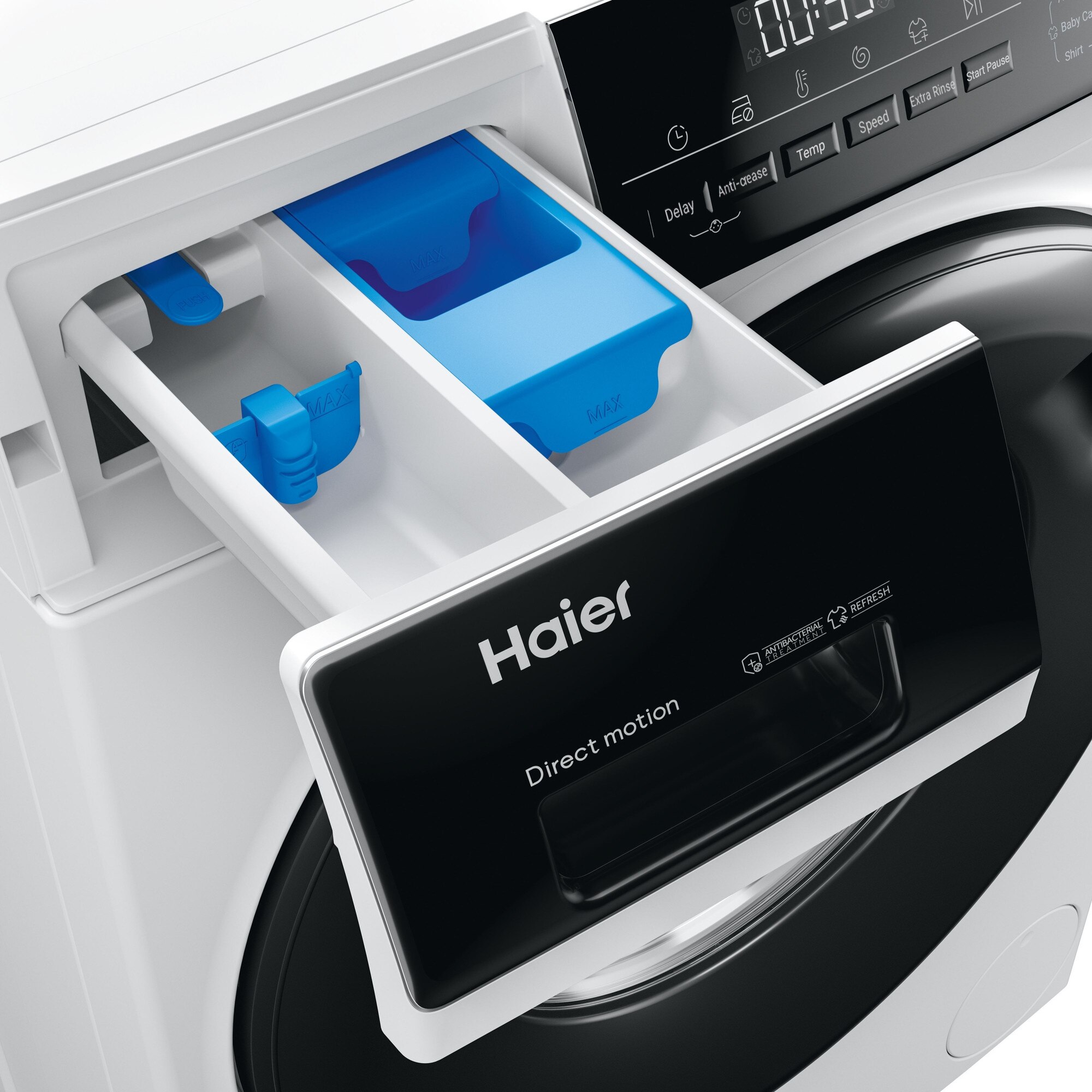 Masina de spalat rufe HAIER I-PRO 3 HW90-B14939-S 9kg 1400rpm alb 60x59x85cm