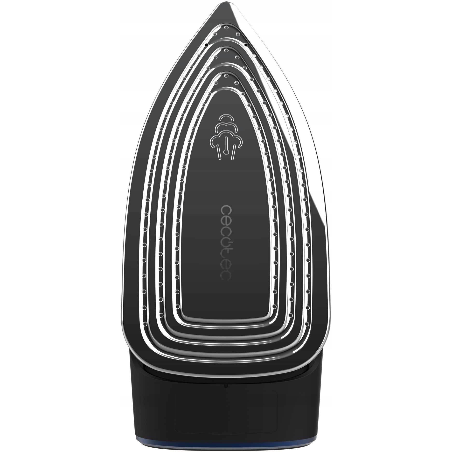 Fier de calcat Cecotec IronHero 3000, 3000W, Turbo Slide Plus, abur continuu 80g/min, negru-albastru-argintiu