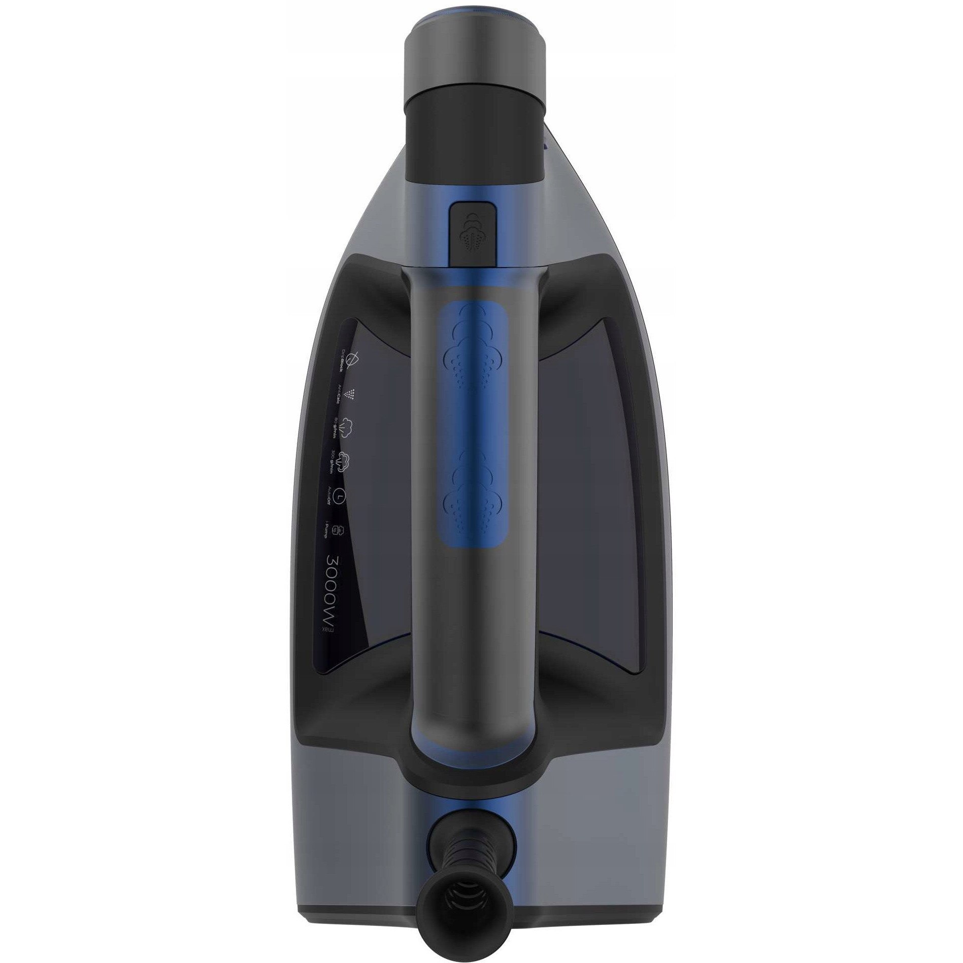 Fier de calcat Cecotec IronHero 3000, 3000W, Turbo Slide Plus, abur continuu 80g/min, negru-albastru-argintiu