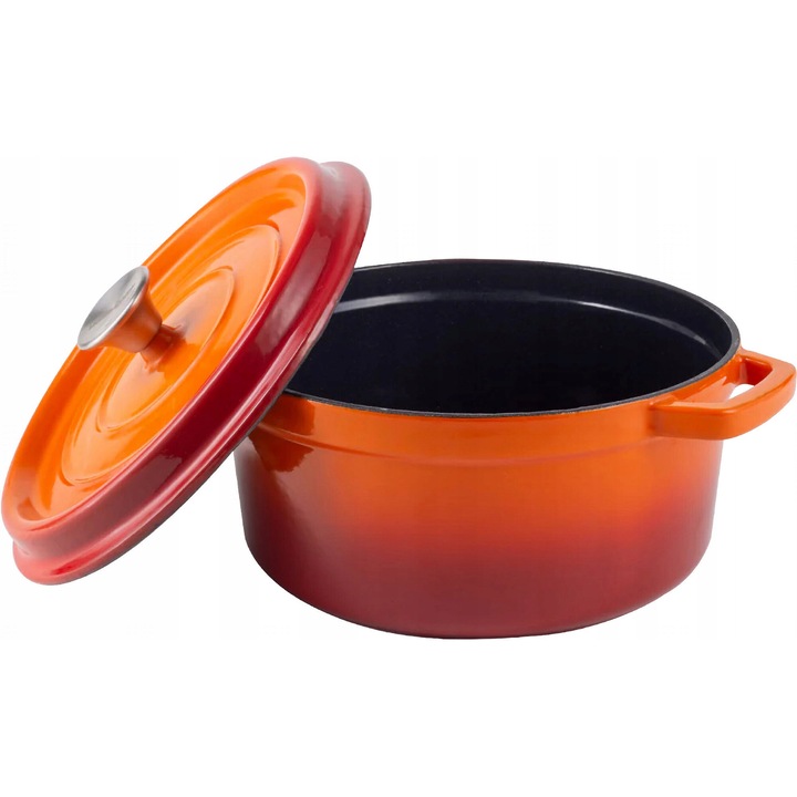 Vintage Cuisine serpenyő, 22 cm, ombre narancssárga, 2.2 l, fedővel