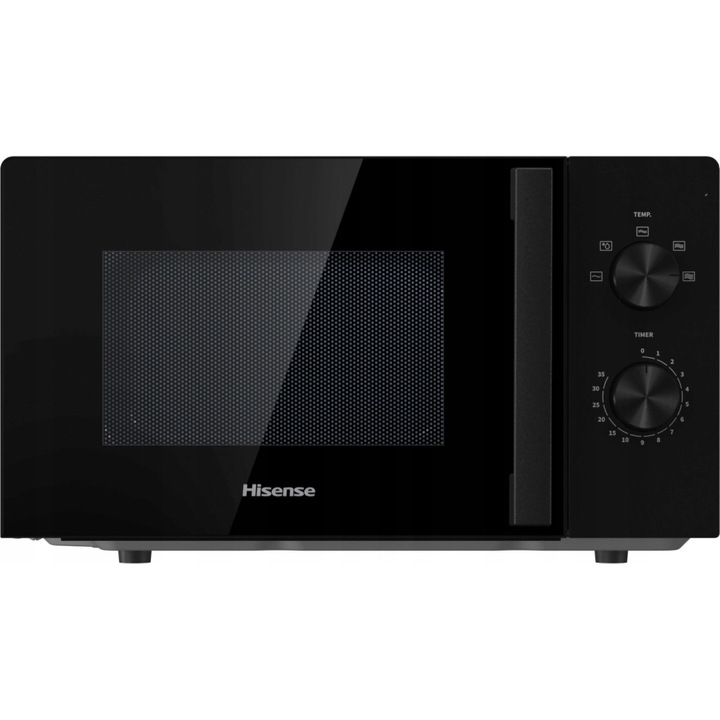 Cuptor cu microunde Hisense H20MOBP1H 700W 20L, negru, 32.6x45.5x26.1cm