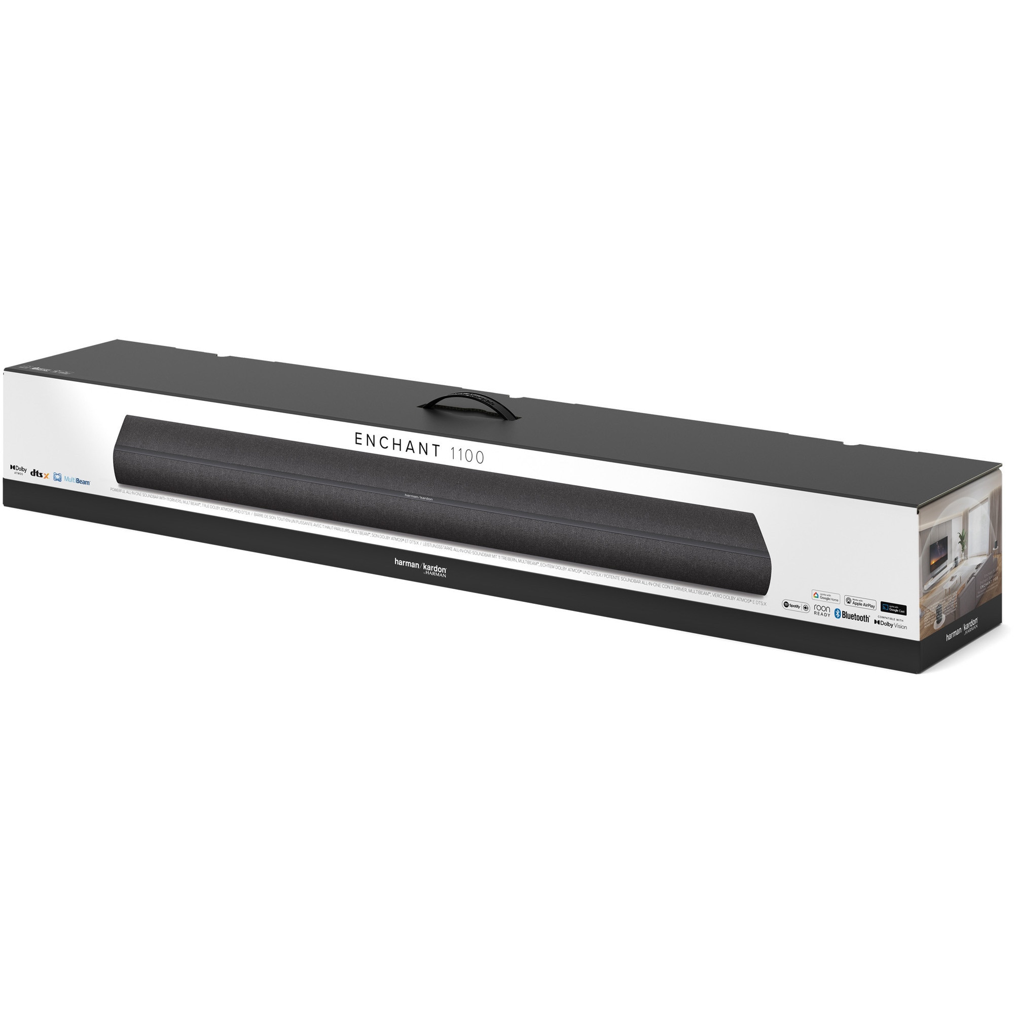 Soundbar Harman Kardon Enchant 1100, 5.0.2, 315W, True Dolby Atmos, DTS:X, Multibeam, Negru