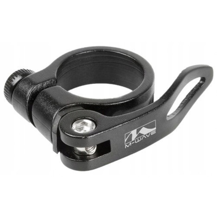 Gyorszáras nyeregcsőbilincs M-Wave, 34,9 mm, fekete
