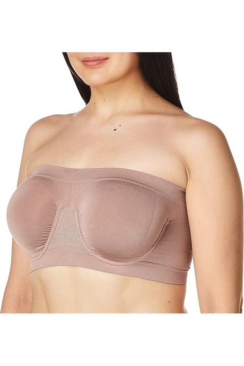 Angel Seamless merevítős, pánt nélküli melltartó, mokkaszínű, S méret, Rhonda Shear