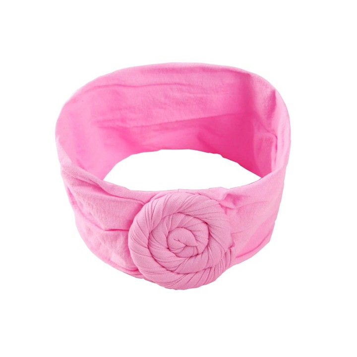 Bentita pentru fete model melc roz