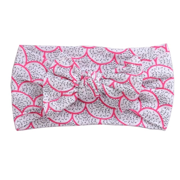 Bentita happy life pentru fetite cu model multicolor