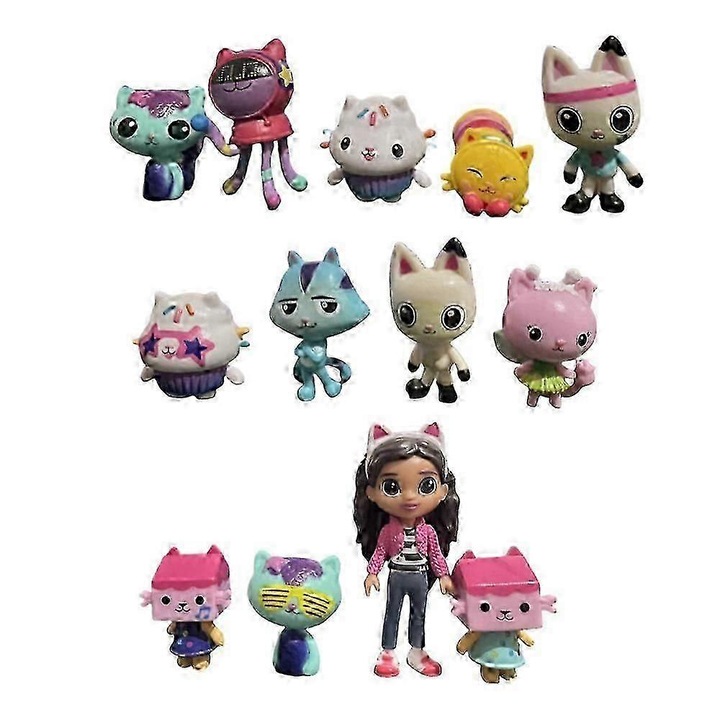 13 darabos Gabby babaház Mercat babakészlet, többszínű, 5.5-8cm