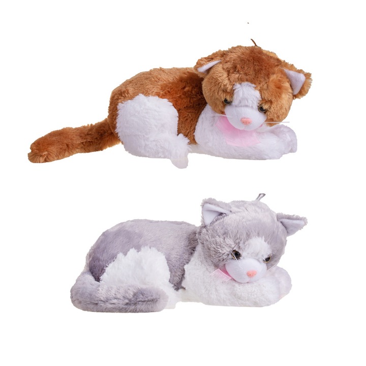 Jucarie de plus, fara marca, pisoi patat culcat, 36 cm, pentru baieti, plus, mare, moale, jucarie pentru copii