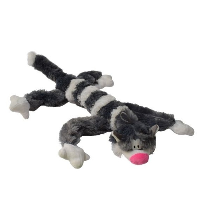 Jucarie de plus, fara marca, pisica, 45 cm, 0, 2 kg, moale, usoara, perfecta pentru copii, disponibila in gri si maro, setul contine 1 bucata, material: plus, potrivita pentru copii, usor de luat in mana, perfecta ca si cadou