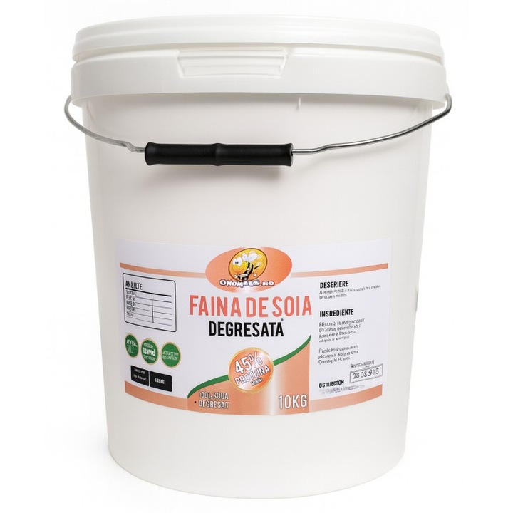 Zsírtalanított szójaliszt 45% fehérje - vödör 10 kg
