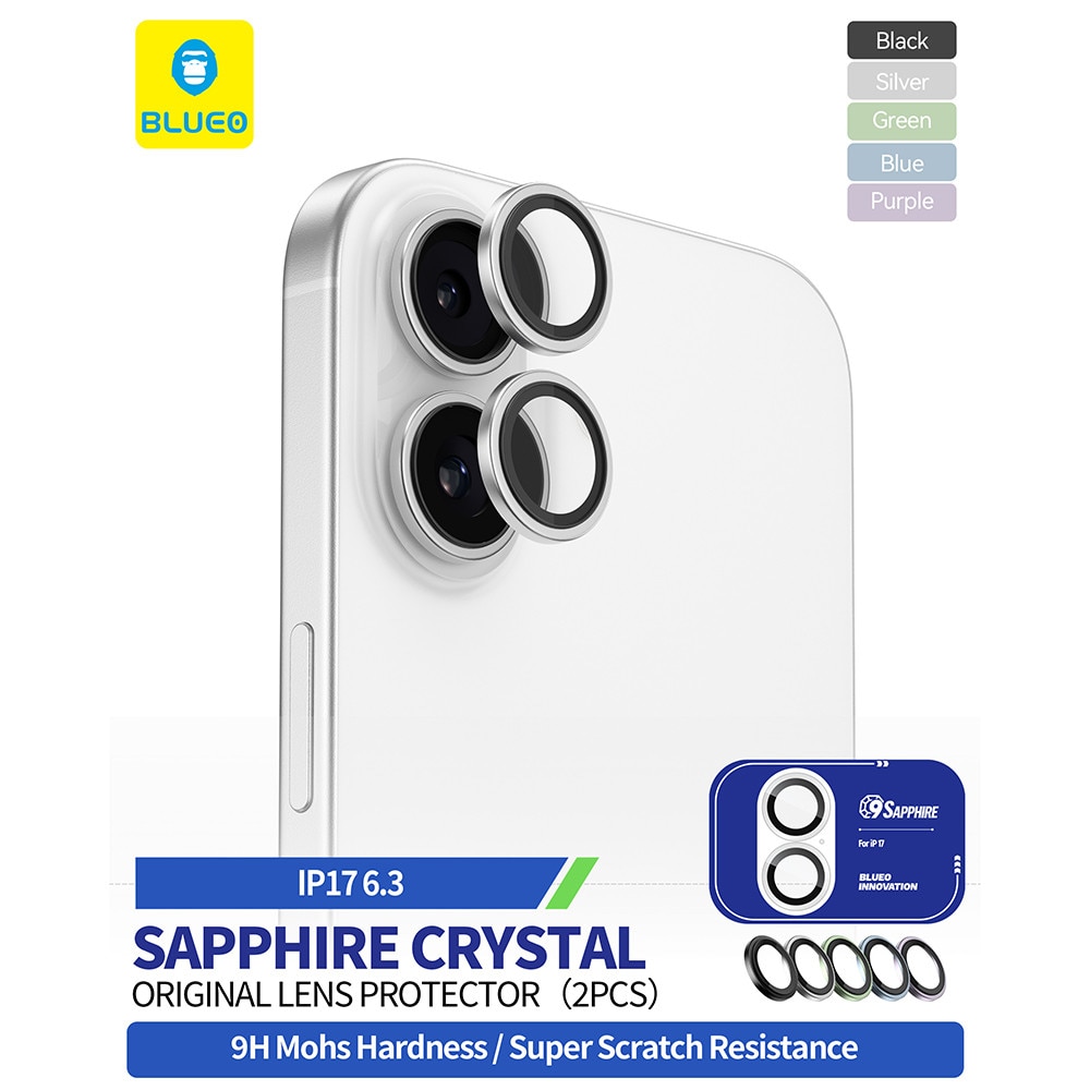 Folie telefon Blueo pentru iPhone 17, TPU, albastru deschis