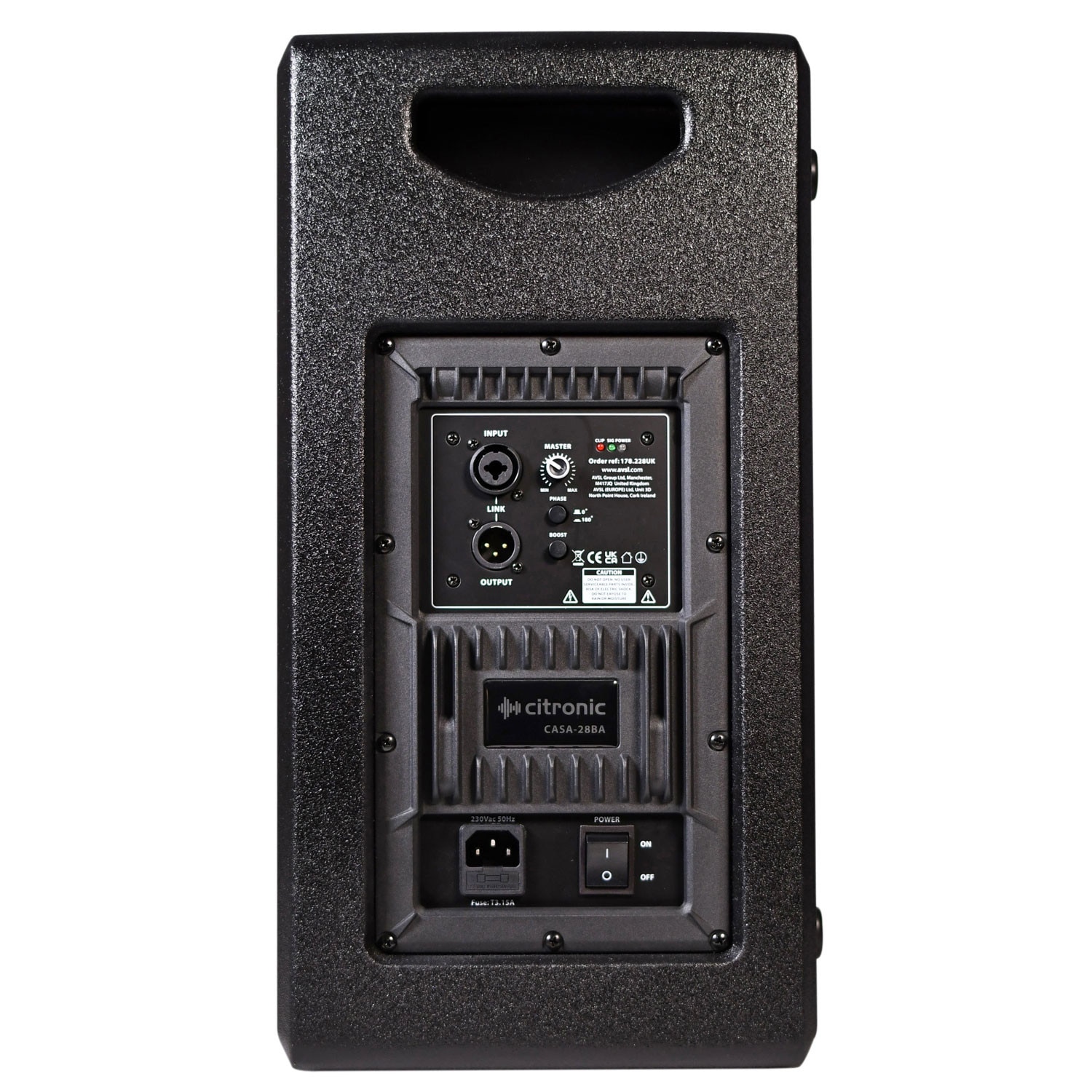 Subwoofer activ 400W 2×8 inch Citronic CASA-28BA