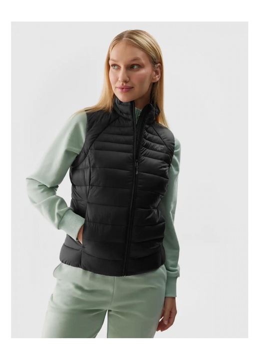 Дамски елек 4F VEST JACKET F111 24TVJAF111-20, Черен