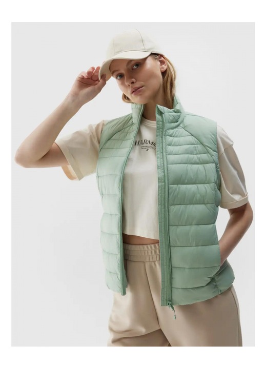 Дамски елек 4F VEST JACKET F111 24TVJAF111-42, Ментово зелено, L