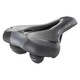 Șa pentru bicicletă electrică Selle Montegrappa 6255 LYRA PLUS cu spumă cu memorie, arcuri elastomerice și zonă fără presiune, piele sintetică, unisex, culoare neagră
