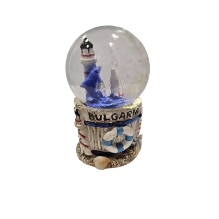 Prespapier Delfini, Ceramică/sticlă, 7x5 cm
